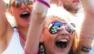 Still from the film The louder you scream, the faster we go, 2005 by Phil Collins commissioned as part of Thinking of the Outside