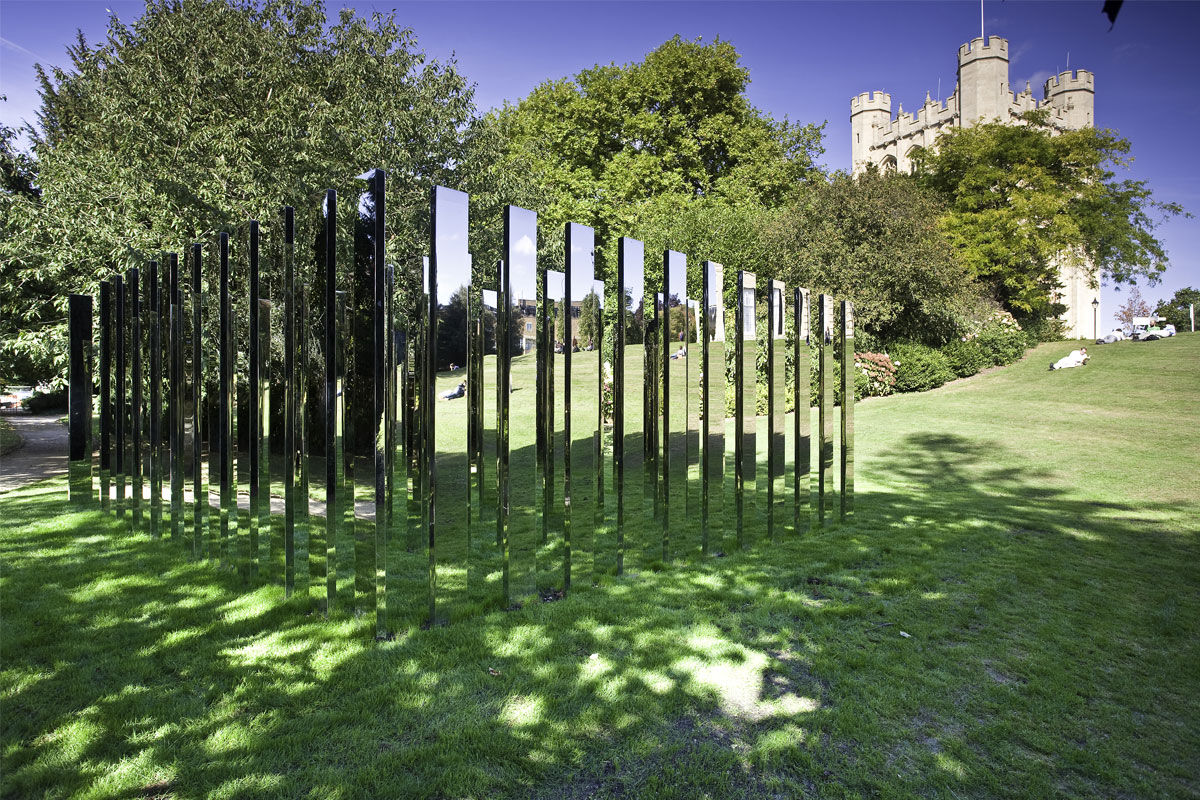 Mirrored Labyrinth located in Royal Fort Garden, University of Bristol