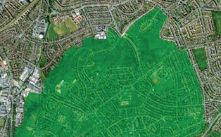 Artists visualisation of Knowle West. A work developed in collaboration between the Knowle West Media Centre and Helen Mayer Harrison and Newton Harrison (the Harrison Studio)